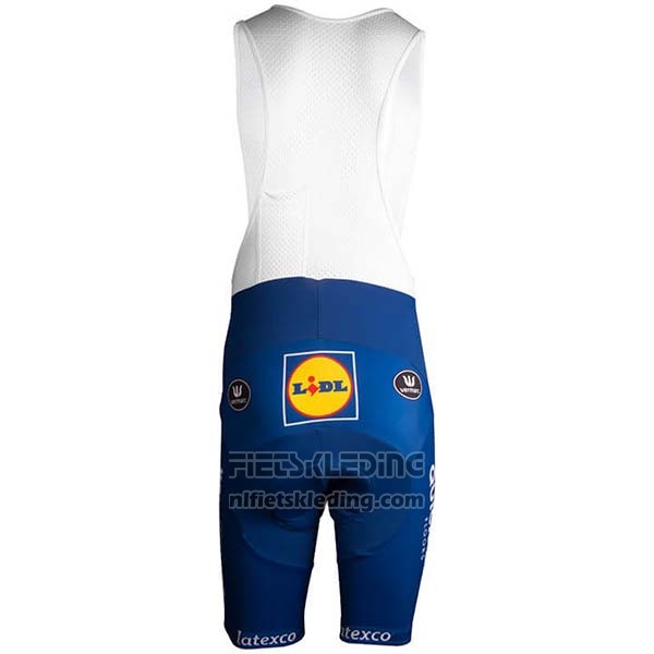 2020 Fietskleding Deceuninck Quick Step Wit Blauw Korte Mouwen en Koersbroek